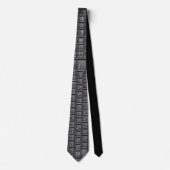 Cravate de clavier de noir d'ordinateur de geek (Devant)