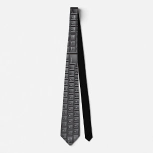 Cravate de clavier de noir d'ordinateur de geek