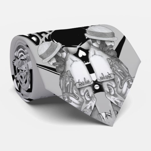 cravate de club de barbier (Roulé)