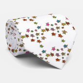 Cravate de coeur de tortue arc-en-ciel (Roulé)