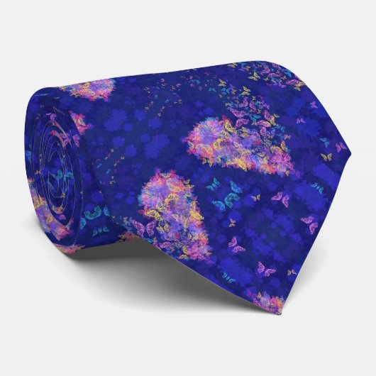 Cravate de coeur papillon - Amour (Roulé)