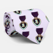 cravate de coeur pourpre (Roulé)