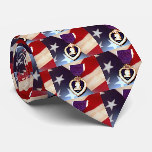 cravate de coeur pourpre (Roulé)