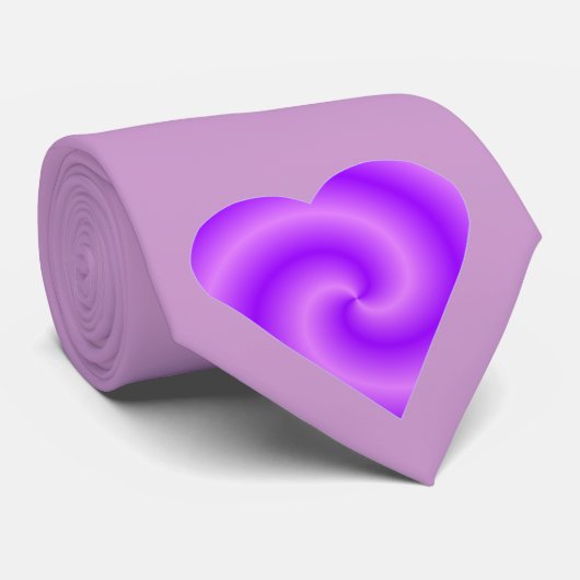 Cravate de coeur pourpre (Roulé)
