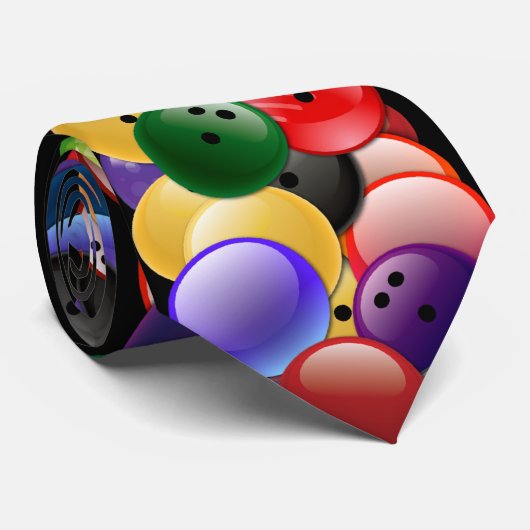 Cravate de collage de boules de bowling (Roulé)