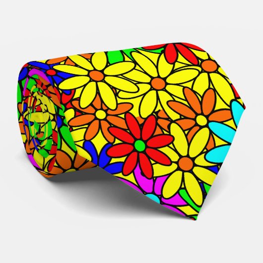 Cravate de collage de flower power (Roulé)