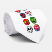 Cravate de collage de masques de lutteurs masquée (Roulé)