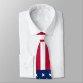 Cravate de concepteur d'Eagle chauve de drapeau (Attaché)