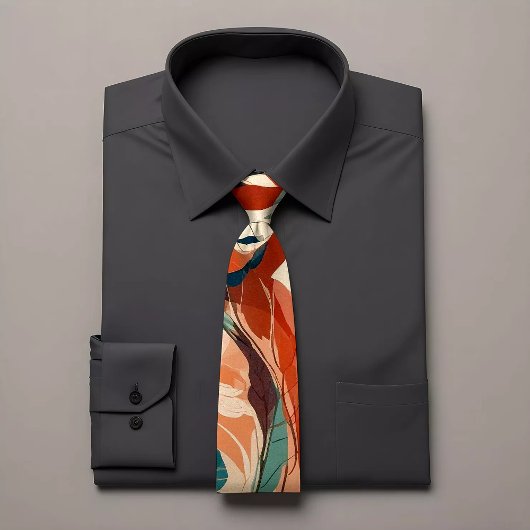 Cravate de conception abstraite moderne avec Patte