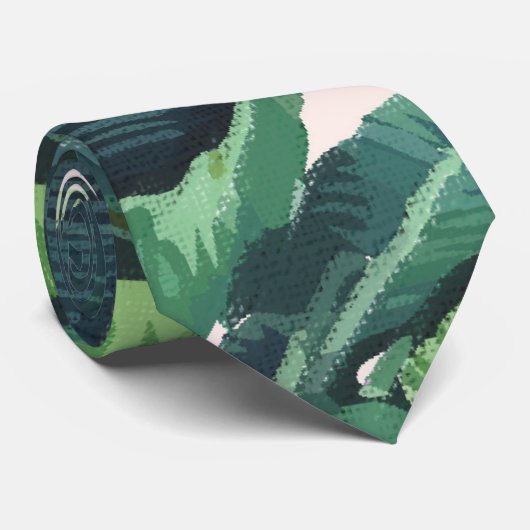 Cravate de conception de feuille de banane (Roulé)