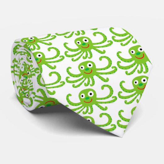 cravate de conception de poulpe (Roulé)