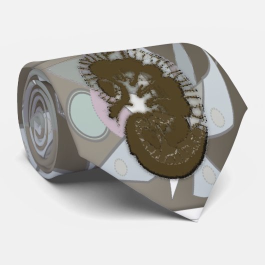 Cravate de conception de rein de néphrologue (Roulé)