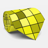 Cravate de conception des nuances de carreaux jaun (Roulé)