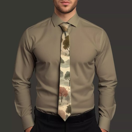 Cravate de conception inspirée de la nature