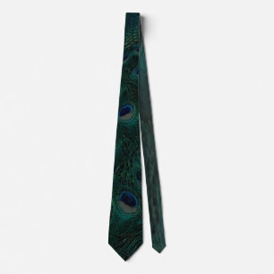 Cravate de conception Peacock Abstrait vert foncé