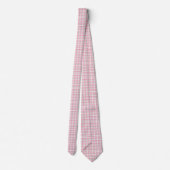 Cravate de conception retro rose et gris (Dos)