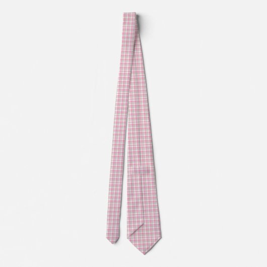 Cravate de conception retro rose et gris (Dos)