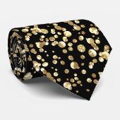 Cravate de confetti d'or (Roulé)