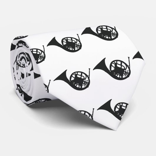 Cravate de cor de harmonie (blanche) (Roulé)