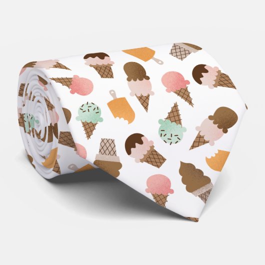 Cravate de cornets de crème glacée (Roulé)