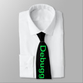 Cravate de correction (vert de geek) (Attaché)