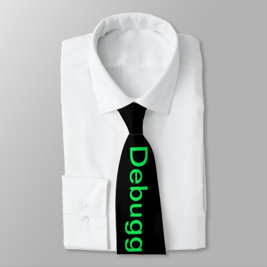 Cravate de correction (vert de geek) (Attaché)