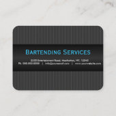 Cravate de costume Pinstripe Gros Cartes de visite (Dos)