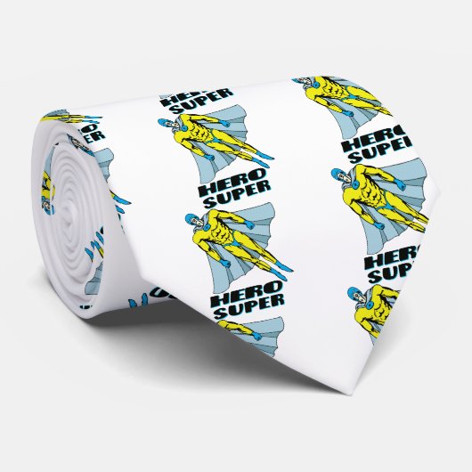 Cravate de costume Superhero instantanée (Roulé)