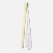 Cravate de couleur crémeuse solide - personnalisab (Dos)