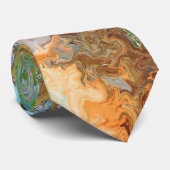 Cravate de couleurs neutres Abstraites (Roulé)