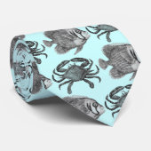 Cravate de crabe et de poissons (Roulé)