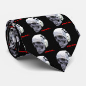 Cravate de crâne de polo d'eau (noir) (Roulé)