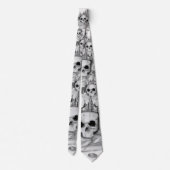 Cravate de crâne/Necktie Skull and gold (Dos)