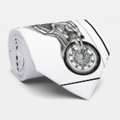 CRAVATE DE CROQUIS DE MOTO (Roulé)