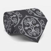 Cravate de Damas noirs pour hommes (Roulé)