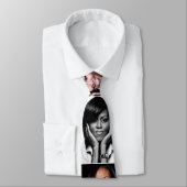 Cravate de DAME de NOIR de MICHELLE OBAMA D'ABORD (Attaché)