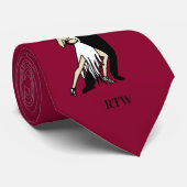 Cravate de danseuses de tango de style vintage (Roulé)