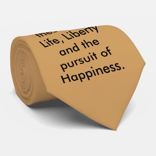 Cravate de déclaration d'indépendance. (Roulé)