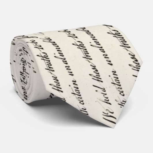 Cravate de déclaration d'indépendance (Roulé)