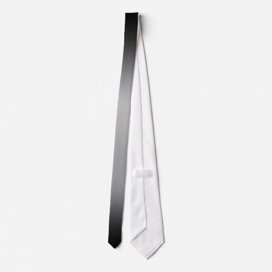 Cravate de dégradé noir et blanc (Dos)