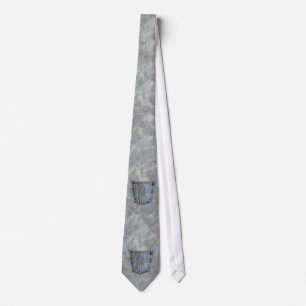 Cravate de denim Grunge