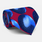 Cravate de design bleu (Roulé)