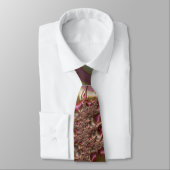 cravate de design originale Brown et rose (Attaché)