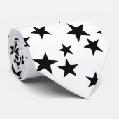 Cravate de design unique Black/White (Roulé)