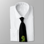 Cravate de dessin animé dragon vert (Attaché)