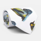 Cravate de dessin de pingouins (Roulé)