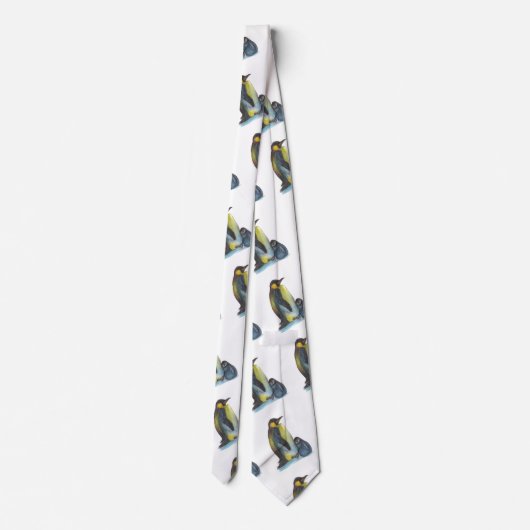 Cravate de dessin de pingouins (Dos)