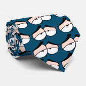 cravate de dessin de triste yeux (Roulé)