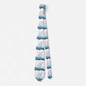 Cravate de dessin des dauphins (Devant)