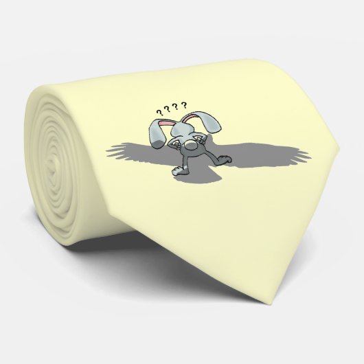 ? ? Cravate de dessin sur lapin (Roulé)